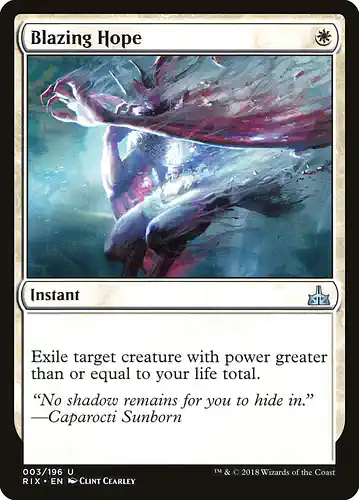 Blazing Hope - rix Spoiler