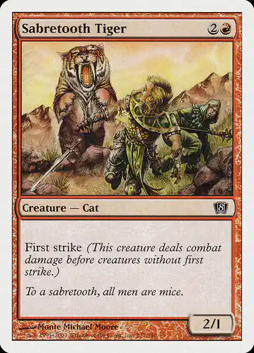 Sabretooth Tiger - 8ed Spoiler