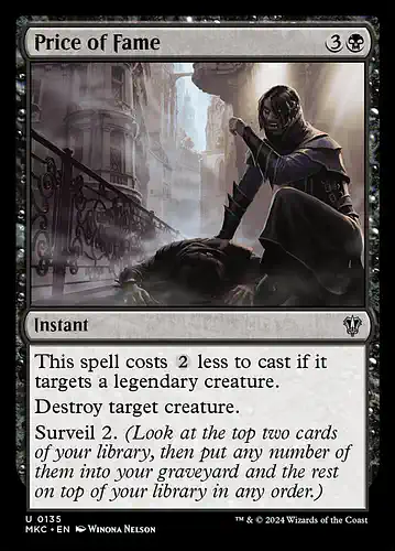 Price of Fame - mkc Spoiler