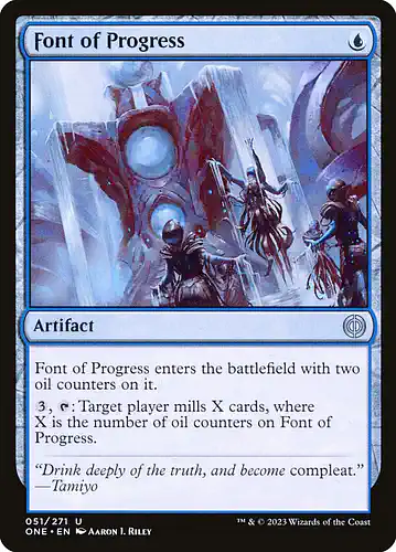Font of Progress - one Spoiler