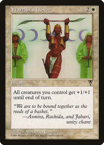 Warrior's Honor - vis Spoiler