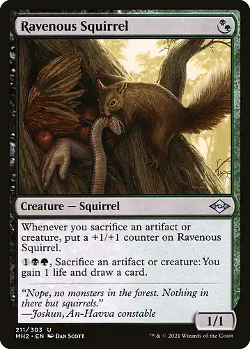 Ravenous Squirrel - mh2 Spoiler