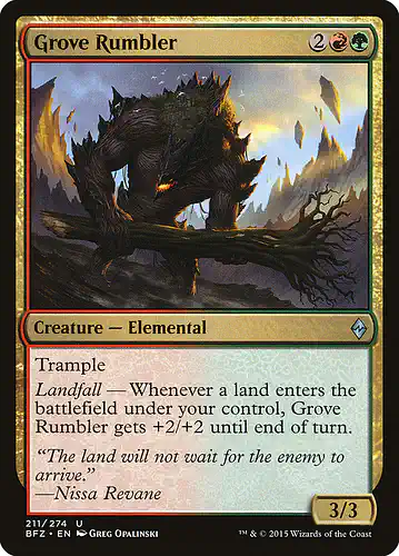 Grove Rumbler - bfz Spoiler