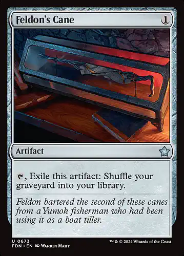 Feldon's Cane - fdn Spoiler