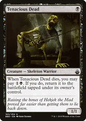 Tenacious Dead - bbd Spoiler