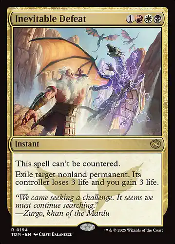 Inevitable Defeat - tdm Spoiler