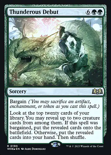 Thunderous Debut - woe Spoiler