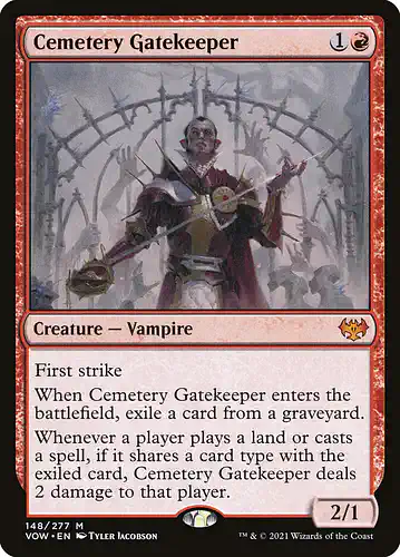 Cemetery Gatekeeper - vow Spoiler