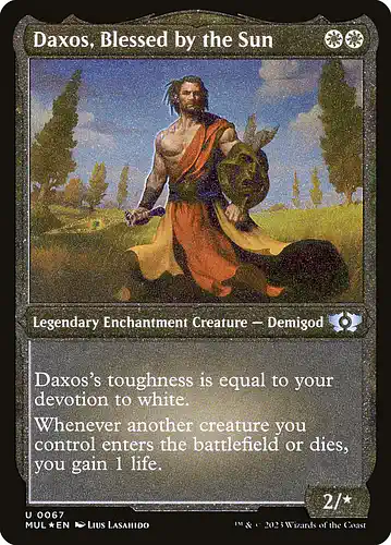 Daxos, Blessed by the Sun - mul Spoiler