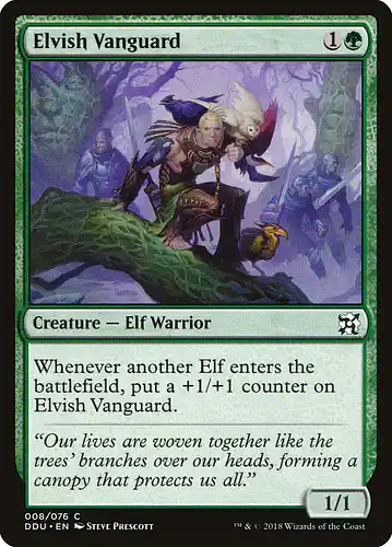 Elvish Vanguard - ddu Spoiler