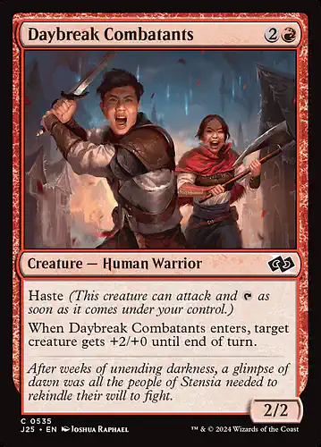 Daybreak Combatants - j25 Spoiler