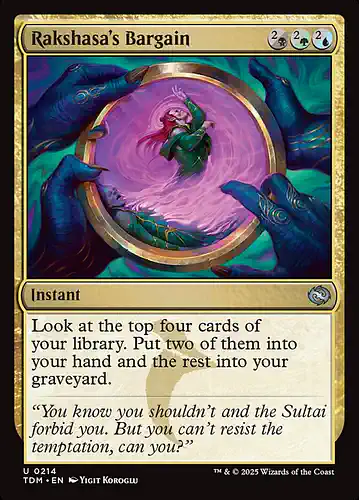Rakshasa's Bargain - tdm Spoiler