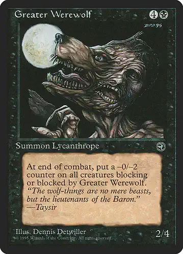 Greater Werewolf - hml Spoiler
