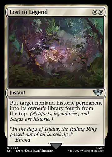 Lost to Legend - ltr Spoiler