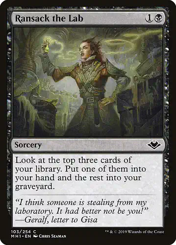 Ransack the Lab - mh1 Spoiler
