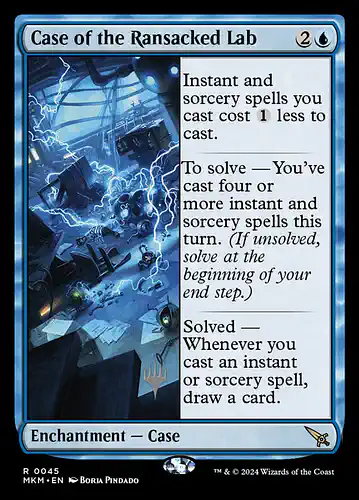 Case of the Ransacked Lab - mkm Spoiler