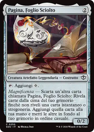 Page, Loose Leaf - sos Spoiler