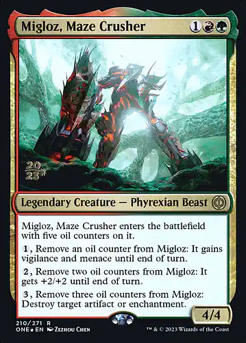Migloz, Maze Crusher - one Spoiler