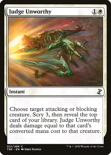 Judge Unworthy - tsr Spoiler