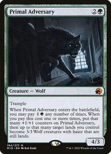 Primal Adversary - mid Spoiler