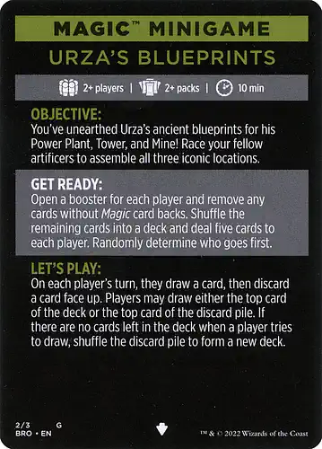 Urza's Blueprints (minigame) - bro Spoiler