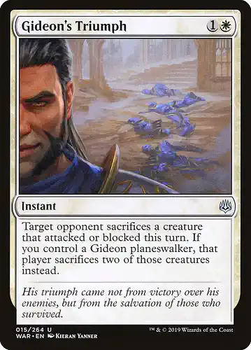 Gideon's Triumph - war Spoiler