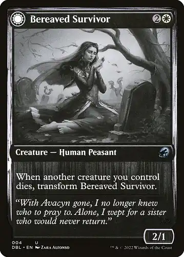 Bereaved Survivor - dbl Spoiler