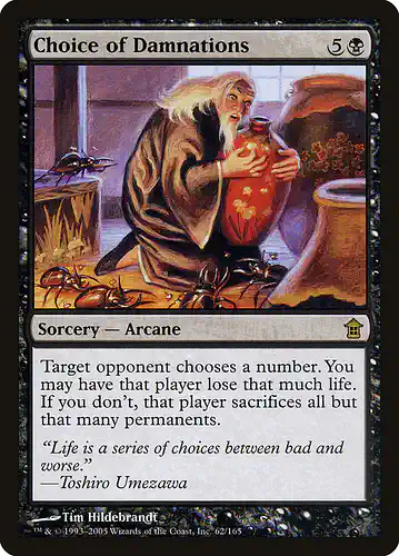 Choice of Damnations - sok Spoiler
