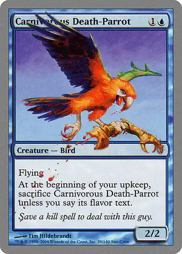 Carnivorous Death-Parrot - unh Spoiler