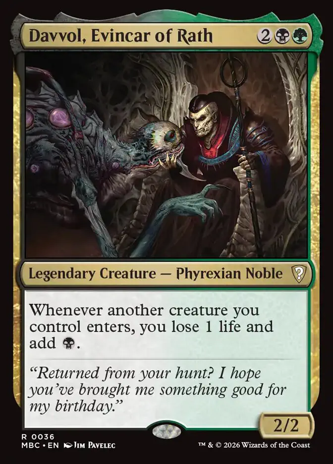 Davvol, Evincar of Rath