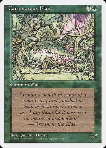 Carnivorous Plant - 4ed Spoiler