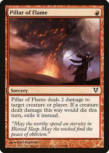 Pillar of Flame - avr Spoiler