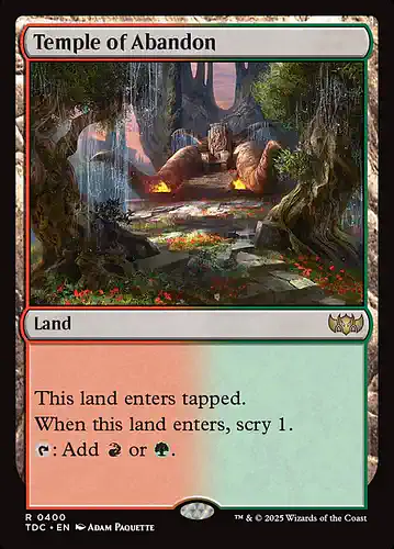 Temple of Abandon - tdc Spoiler