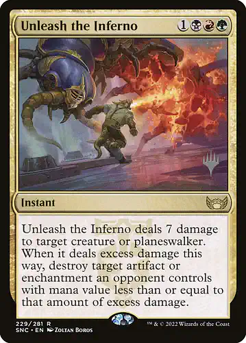 Unleash the Inferno - snc Spoiler