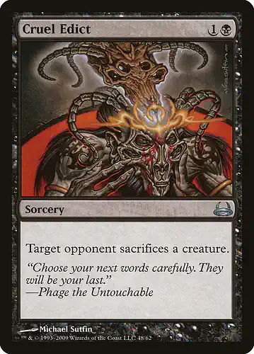 Cruel Edict - ddc Spoiler