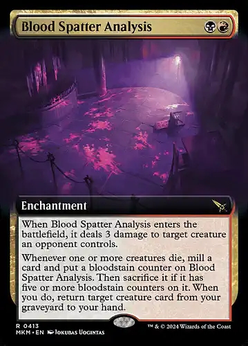 Blood Spatter Analysis - mkm Spoiler