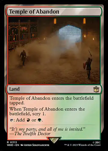 Temple of Abandon - who Spoiler