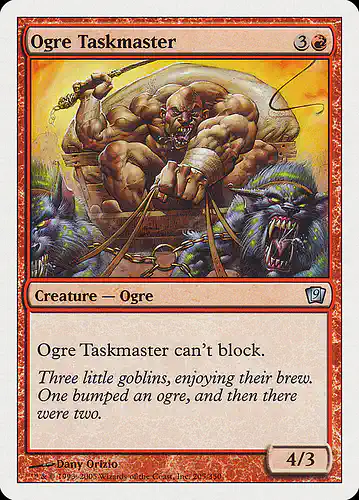 Ogre Taskmaster - 9ed Spoiler
