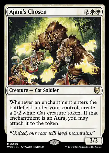Ajani's Chosen - woc Spoiler