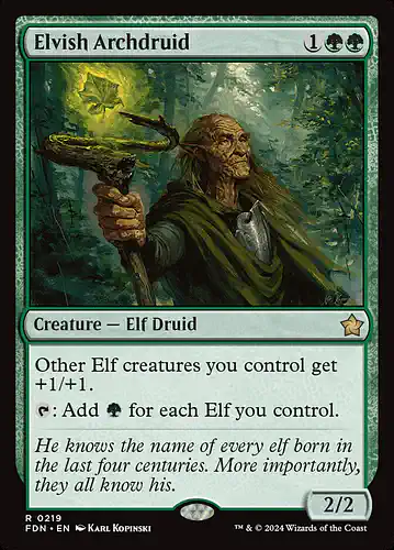 Elvish Archdruid - fdn Spoiler