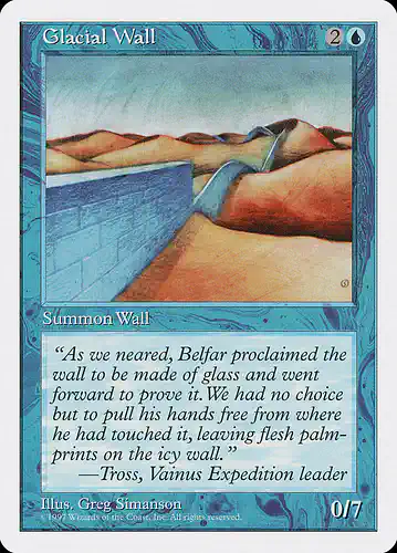 Glacial Wall - 5ed Spoiler