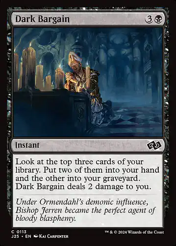 Dark Bargain - j25 Spoiler