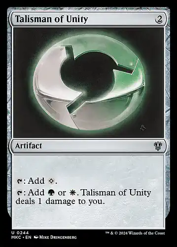 Talisman of Unity - mkc Spoiler