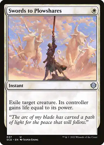 Swords to Plowshares - scd Spoiler