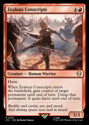 Zealous Conscripts - ltc Spoiler