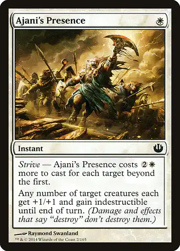 Ajani's Presence - jou Spoiler