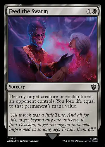Feed the Swarm - who Spoiler