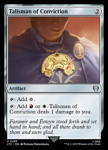 Talisman of Conviction - ltc Spoiler