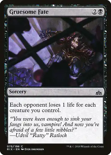 Gruesome Fate - rix Spoiler