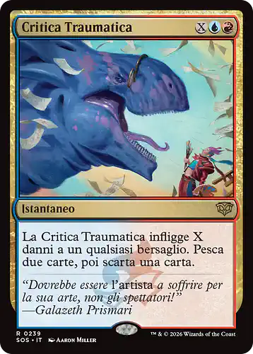 Traumatic Critique - sos Spoiler
